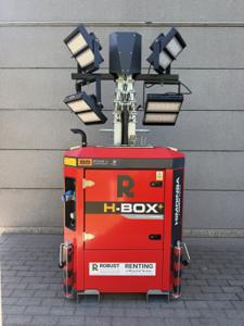 Werfverlichting / lichtmast met generator 8,3 m – 2,8 kVA